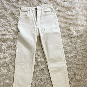 Size 6 White Highwasted Jeans H&M